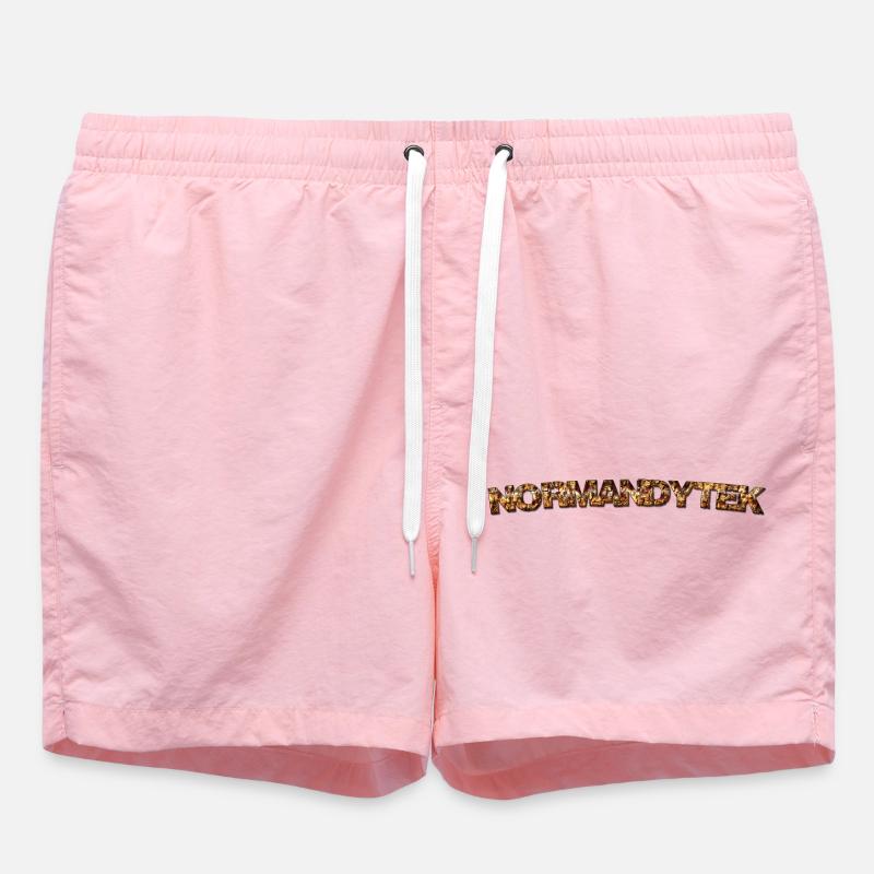 Normandytek script - Swim Trunks - pink