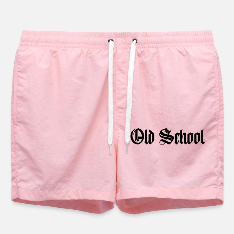 Old School - Swim Trunks - pink