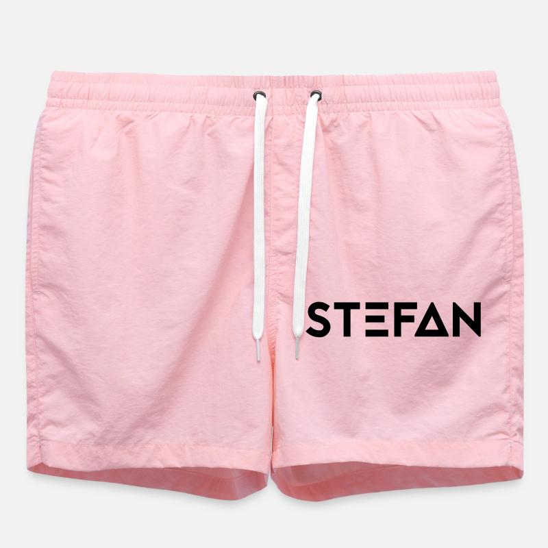 Prénom Stefan - Short de bain - rose
