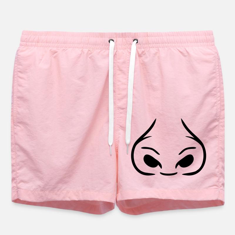 Large nostrils thick nose - Swim Trunks - pink