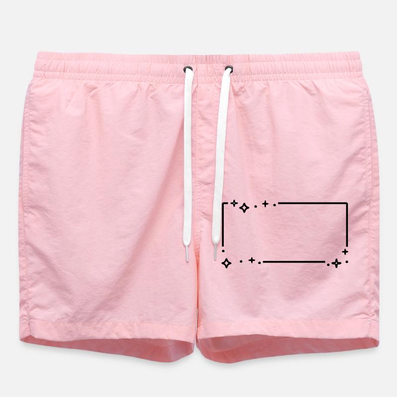 Star Stars Frame - Swim Trunks - pink