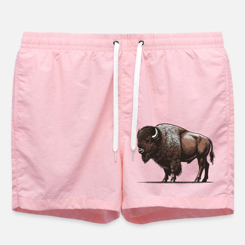 Bison - Swim Trunks - pink