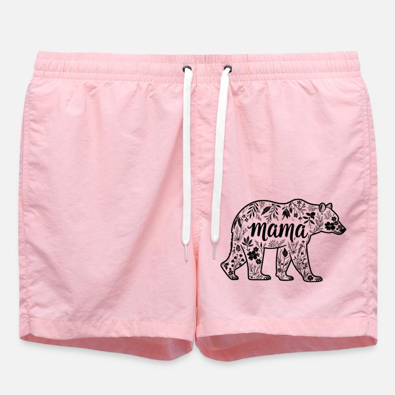 Mama Bear - Mama Bear - Swim Trunks - pink