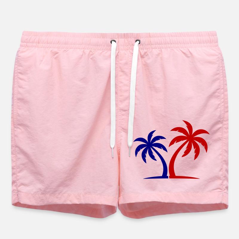Île symbole de palmier - Short de bain - rose