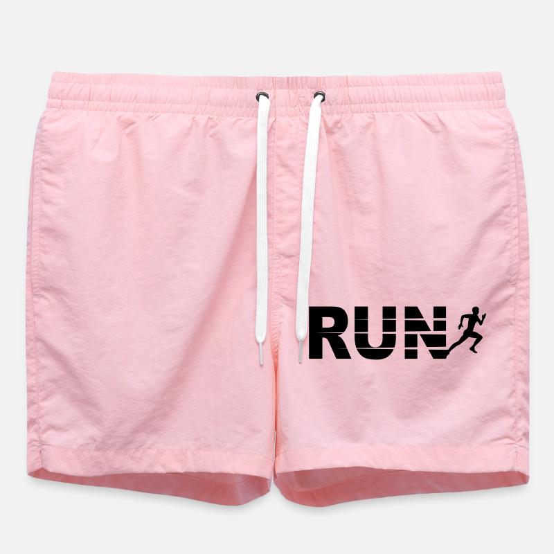 Run, running - Swim Trunks - pink