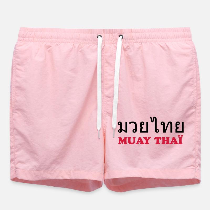 Muay Thai (V) - Badeshorts - Pink