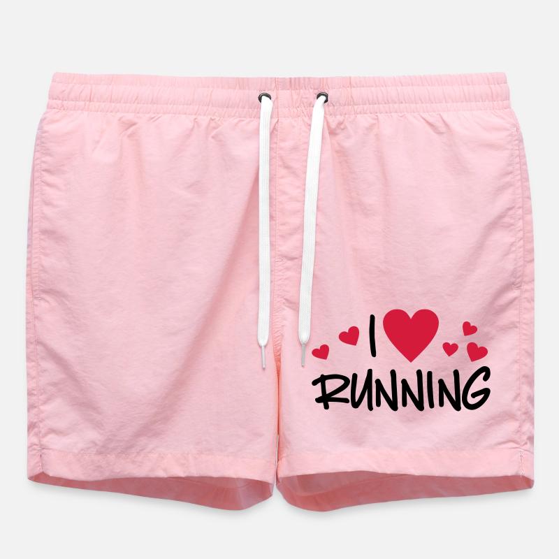 run - Swim Trunks - pink