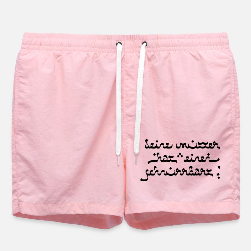 Deine mutter hat einen schnurrbart! - Badeshorts - Pink