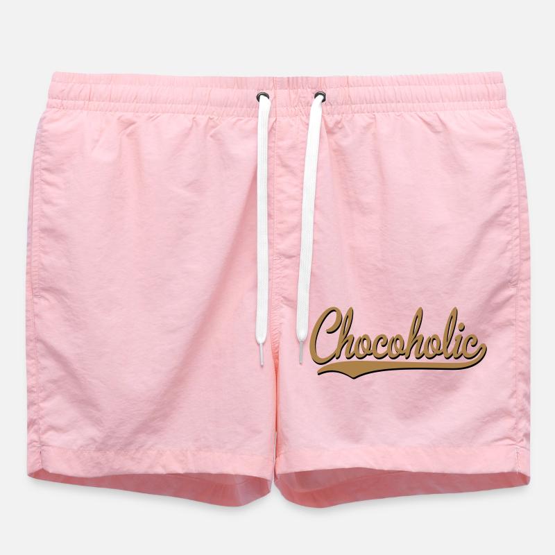 2541614 15352890 chocolate - Short de bain - rose