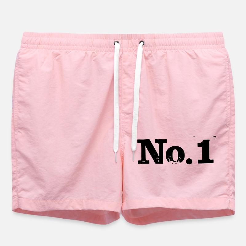 No. 1 - Nummer 1 - Badeshorts - Pink
