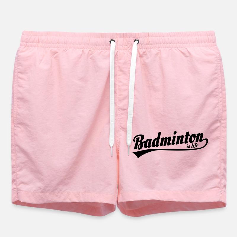 Badminton ist das Leben retro - Badeshorts - Pink