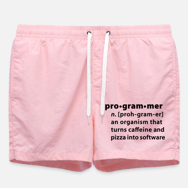 Programmdefinition - die Definition Programmer - Badeshorts - Pink