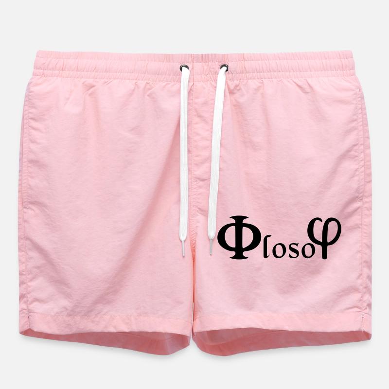 Philosophie / (phi) loso (phi) - Badeshorts - Pink