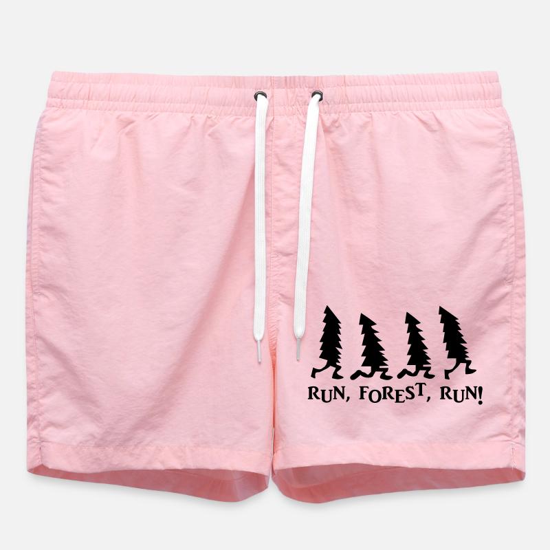 Run Forest Run Weihnachten - Badeshorts - Pink