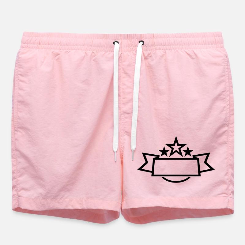 bannière étoiles - Short de bain - rose