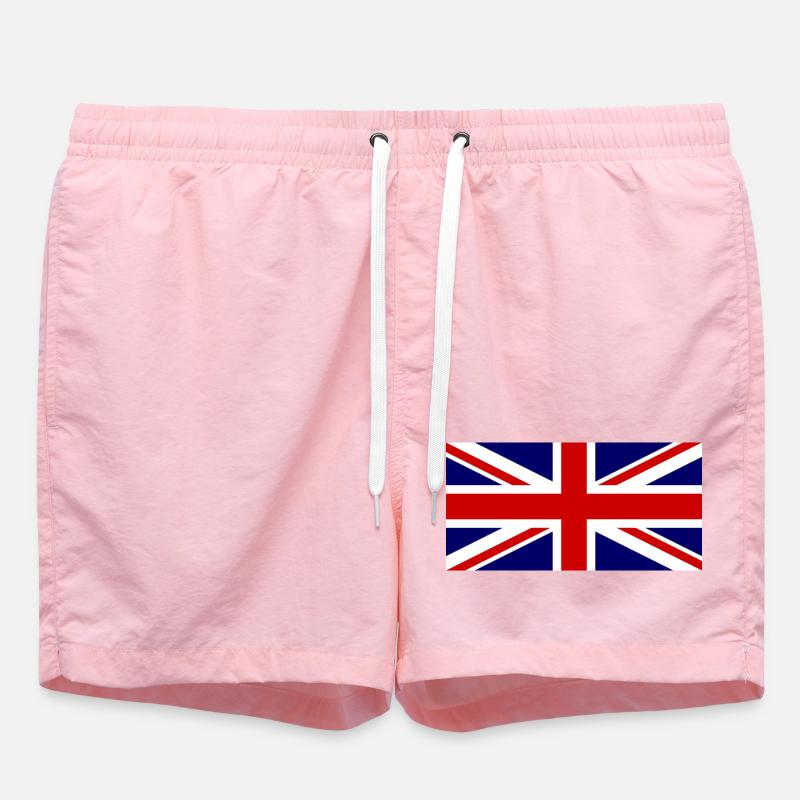 Drapeau de l’Union Jack – Style Pop Art - Short de bain - rose