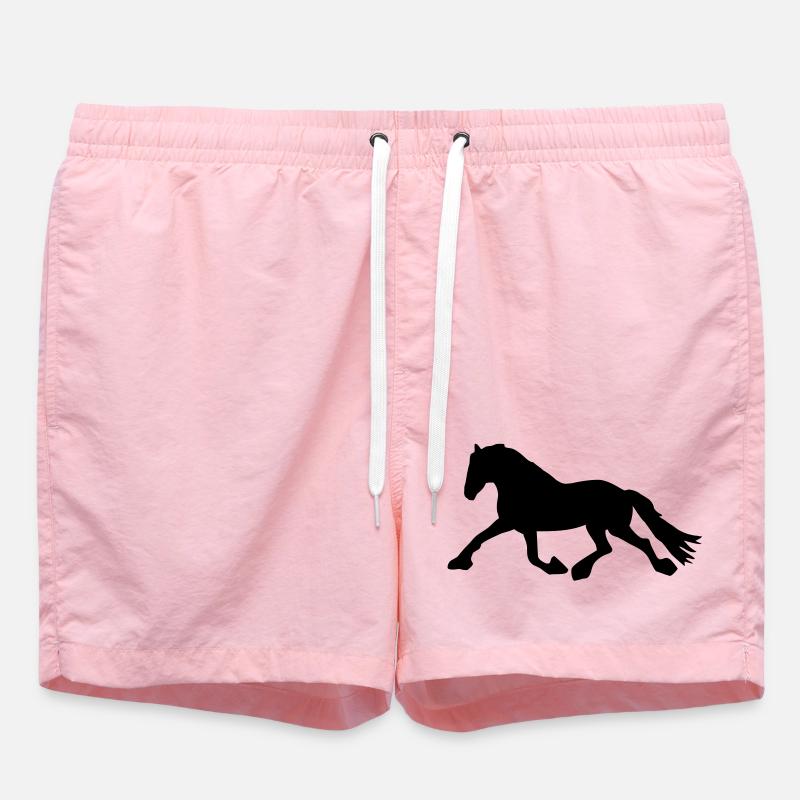 Cheval de course - Short de bain - rose