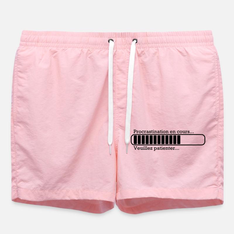 Procrastination in progress ... - Swim Trunks - pink