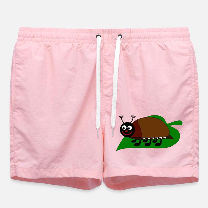 Maikäfer auf einem Blatt - Short de bain - rose
