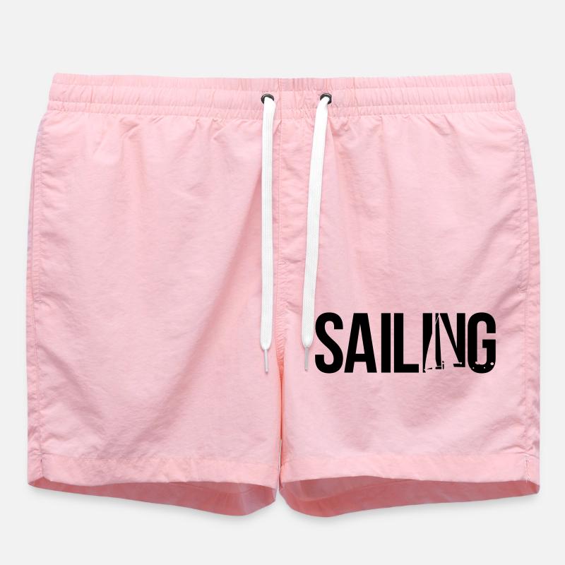 sailing - Swim Trunks - pink