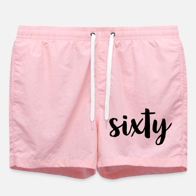 60 soixante 60e anniversaire numéro 60 - Short de bain - rose