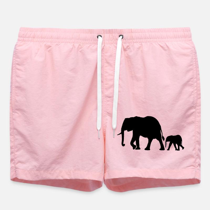 Eléphants - Short de bain - rose