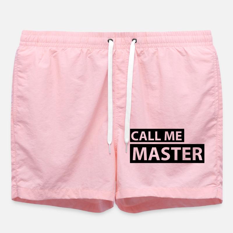 CALL ME MASTER - Swim Trunks - pink