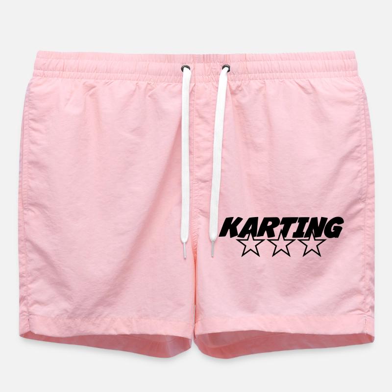 Karting - Short de bain - rose