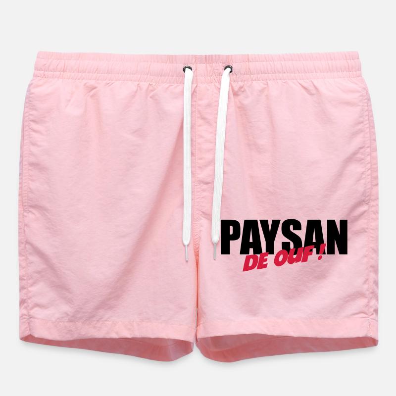 Paysan de ouf ! - Short de bain - rose