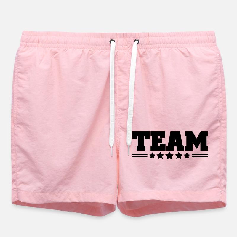 team - Short de bain - rose