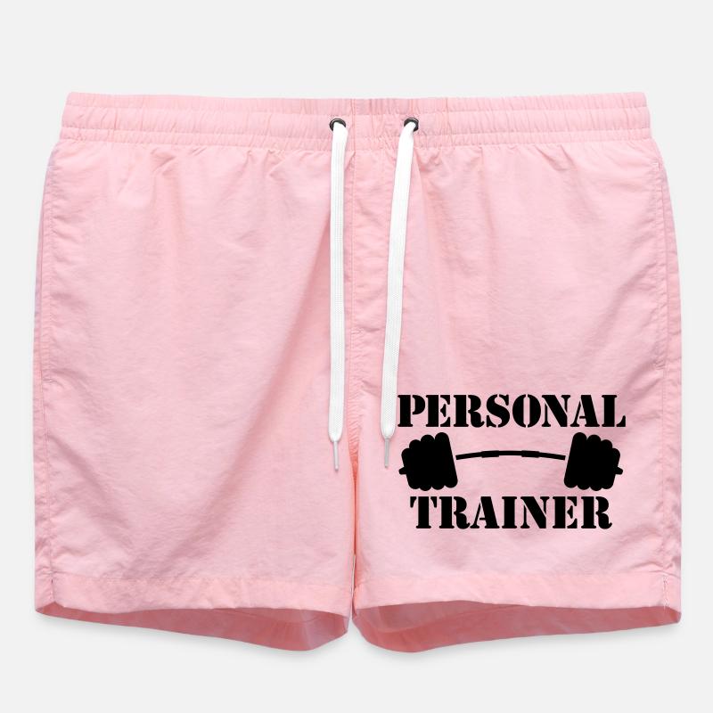 musculation - Short de bain - rose