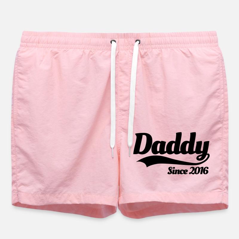 Daddy since 2016 - Short de bain - rose