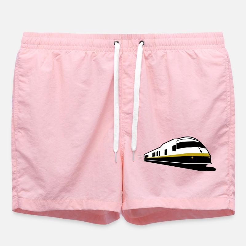 TRAIN - Train - Chemin de fer - Short de bain - rose