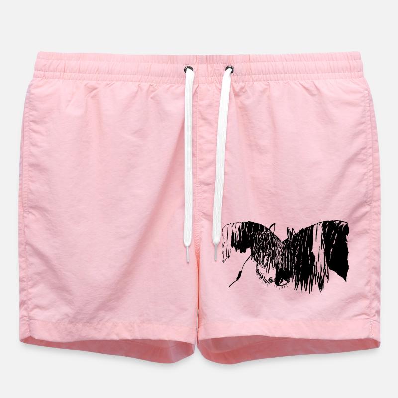 wunderschöne Tinker Reiten Pferde  - Badeshorts - Pink