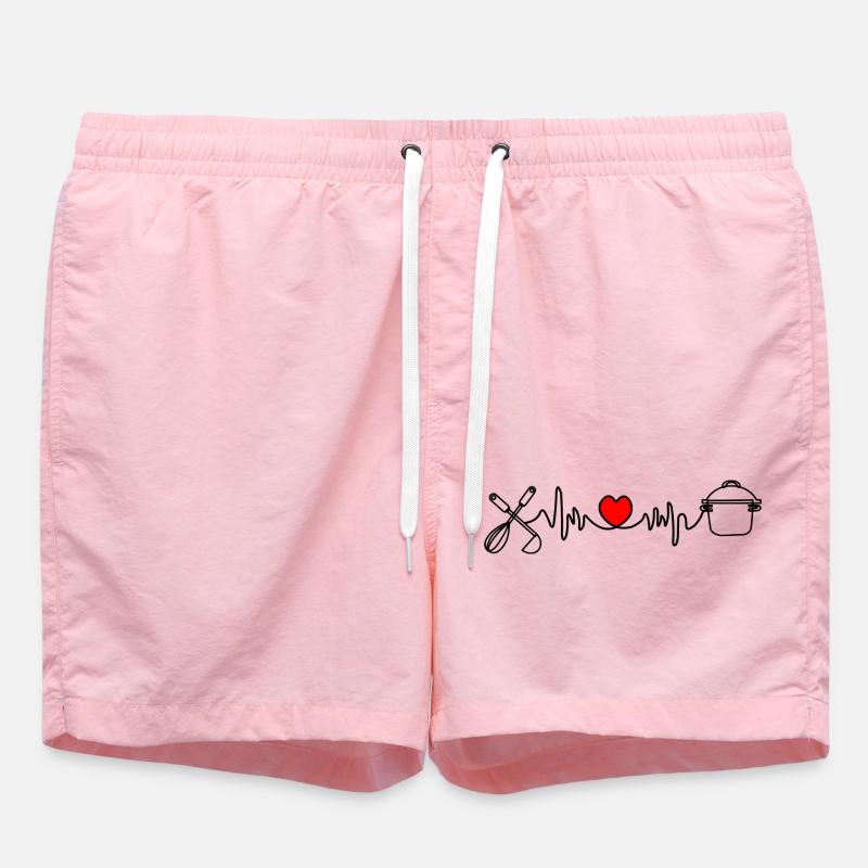 Cuisiner est mon cardio - Short de bain - rose