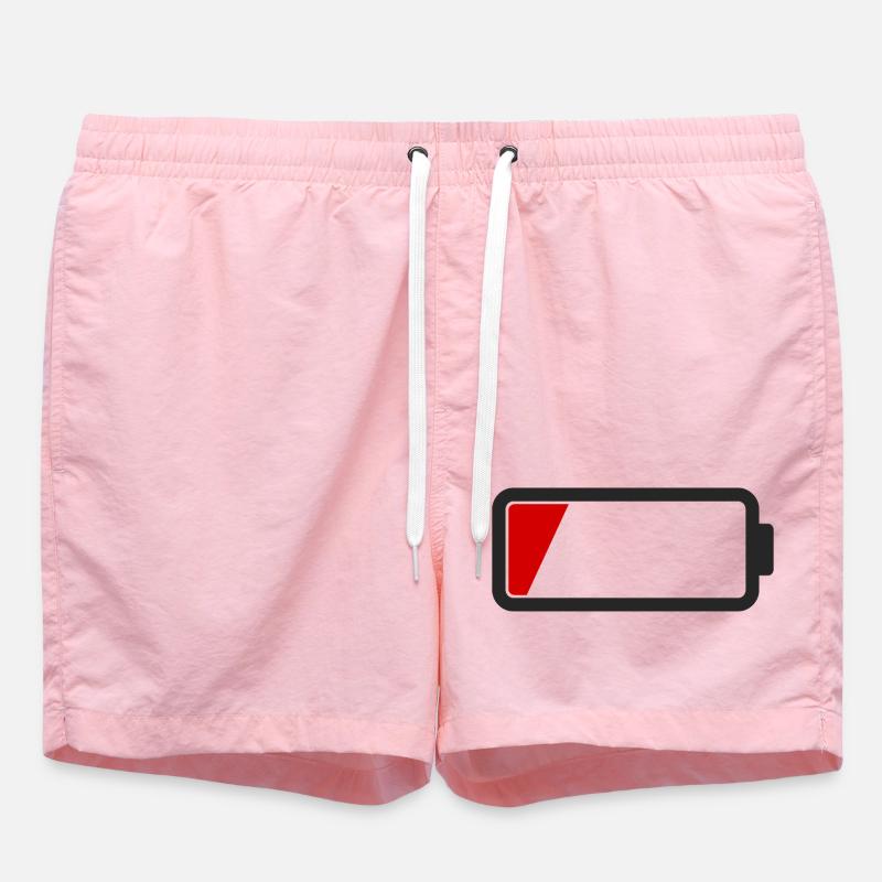 battery empty - Swim Trunks - pink