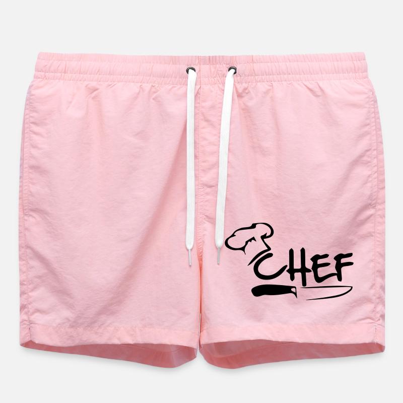 Chef - Swim Trunks - pink