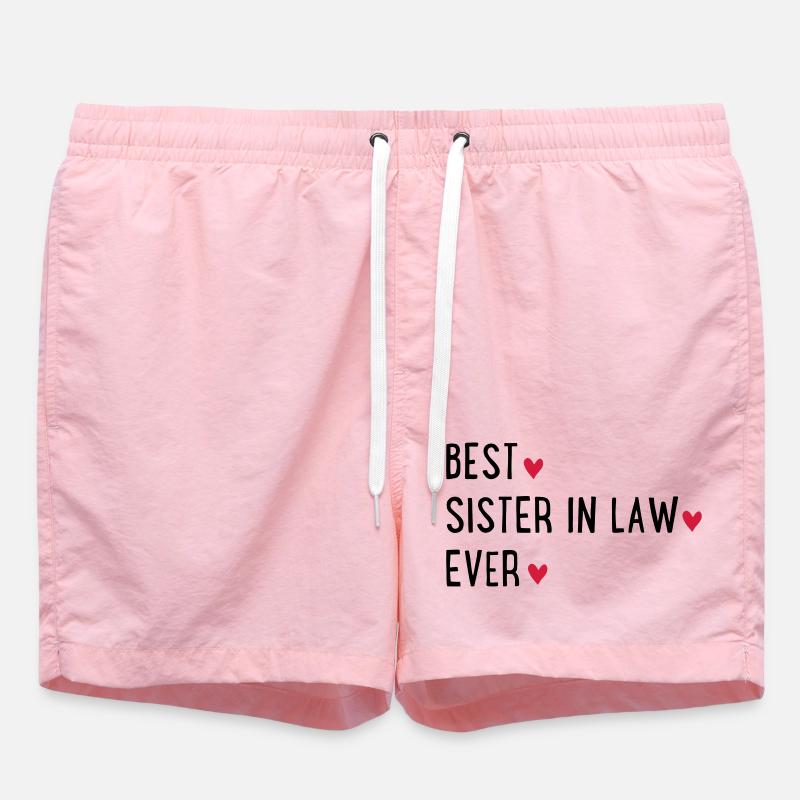 Best sister in law - Short de bain - rose