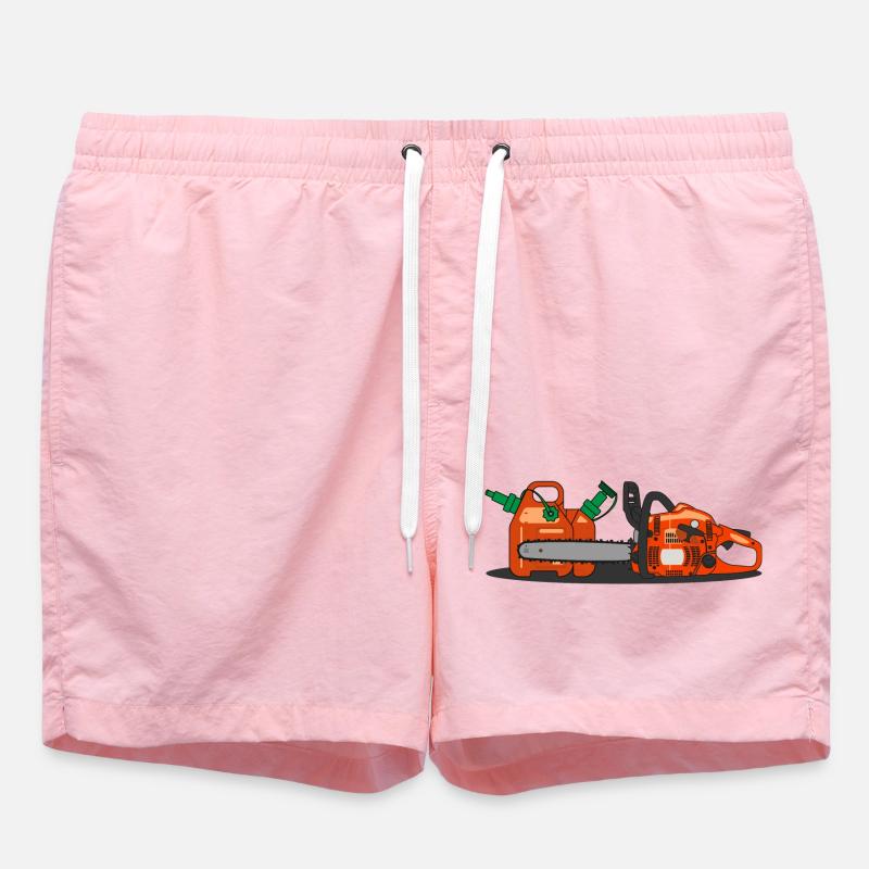 Chainsaw and Combi container - Swim Trunks - pink