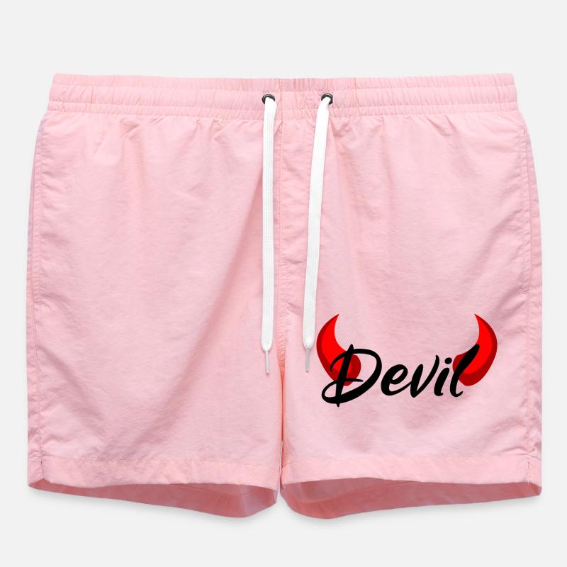 Ich bin ein Teufel - Devil - Badeshorts - Pink
