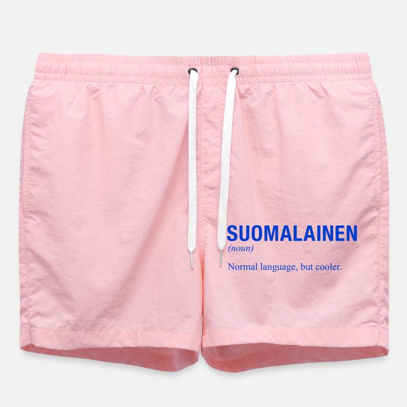 FINNISH LANGUAGE - Swim Trunks - pink