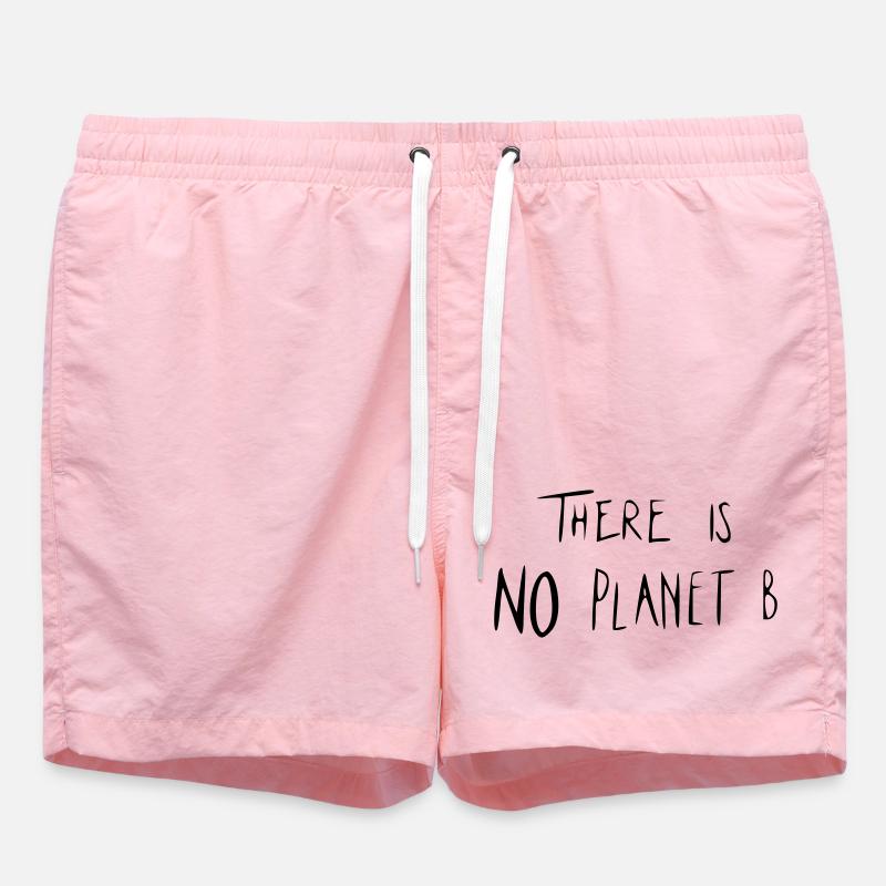 There is NO Planet B - Badeshorts - Pink