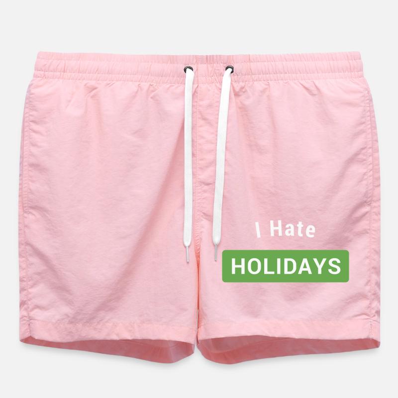 I hate holidays - Swim Trunks - pink