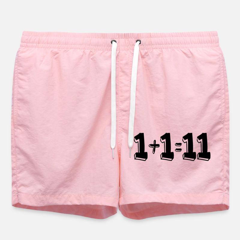 1 plus 1 égal 11 - Short de bain - rose