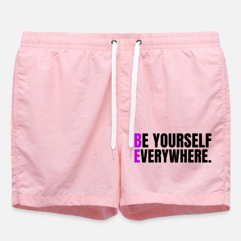 Be Yourself Everywhere - Short de bain - rose