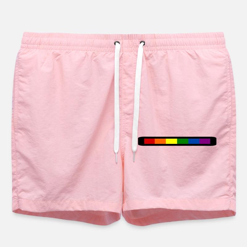 Lgbt - Short de bain - rose