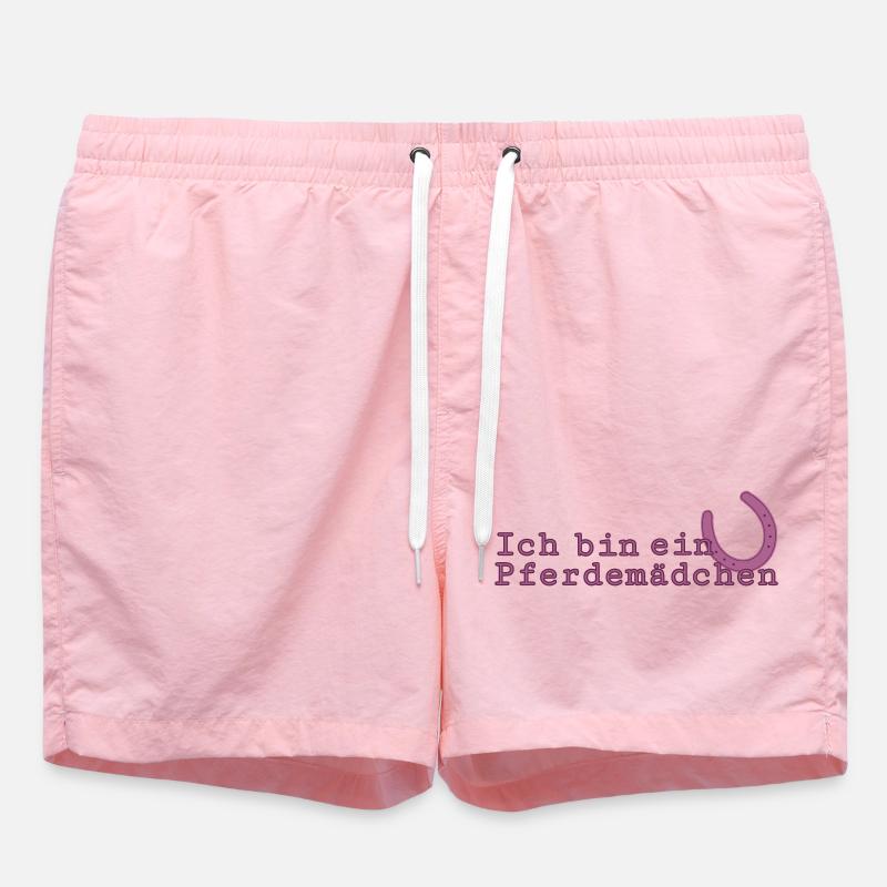 Ich bin ein Pferdemädchen - Badeshorts - Pink