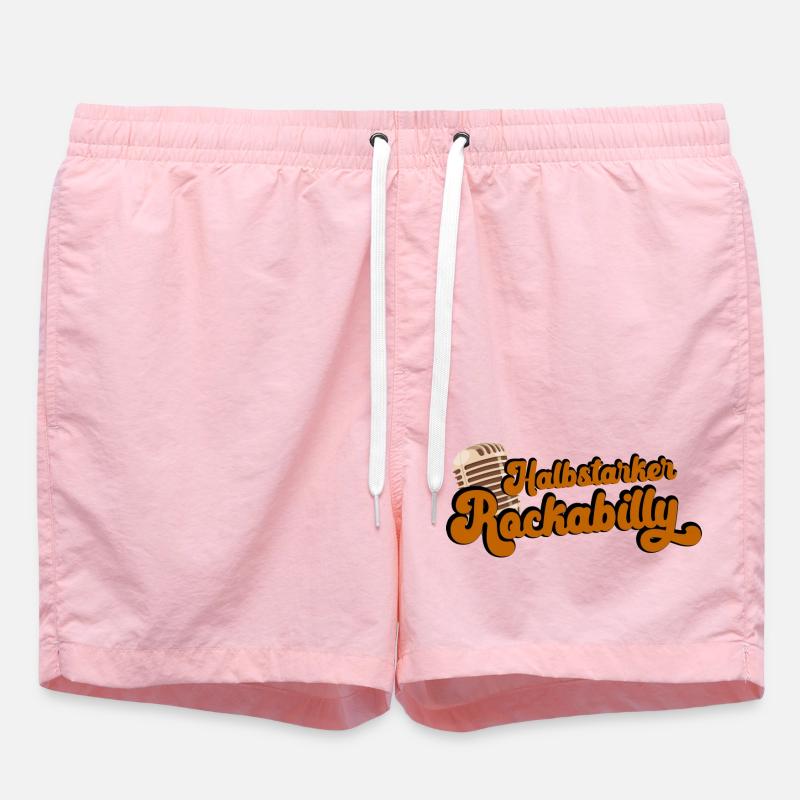 Halbstarker Rockabilly - Badeshorts - Pink
