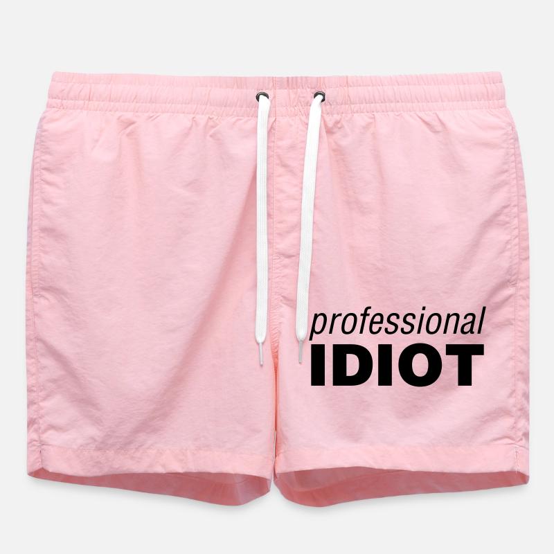 Professional Idiot - Swim Trunks - pink