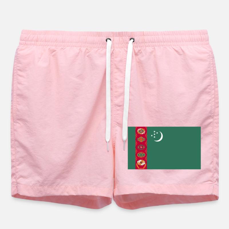 Drapeau du Turkménistan - Short de bain - rose